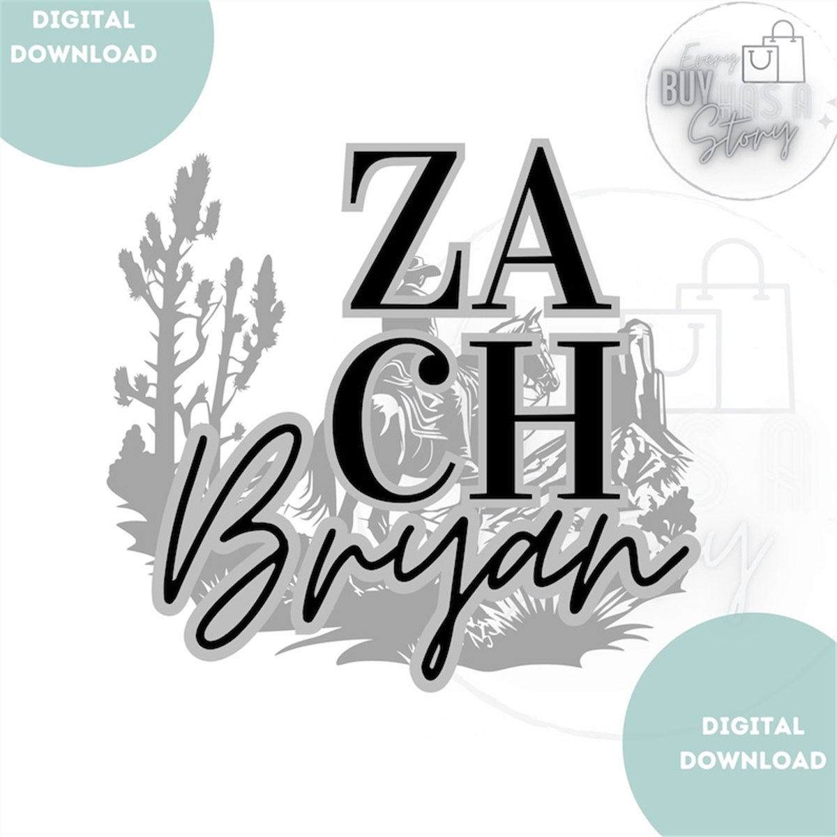digital-download-vintage-zach-bryan-2023-tour-comfort-colors-image-1
