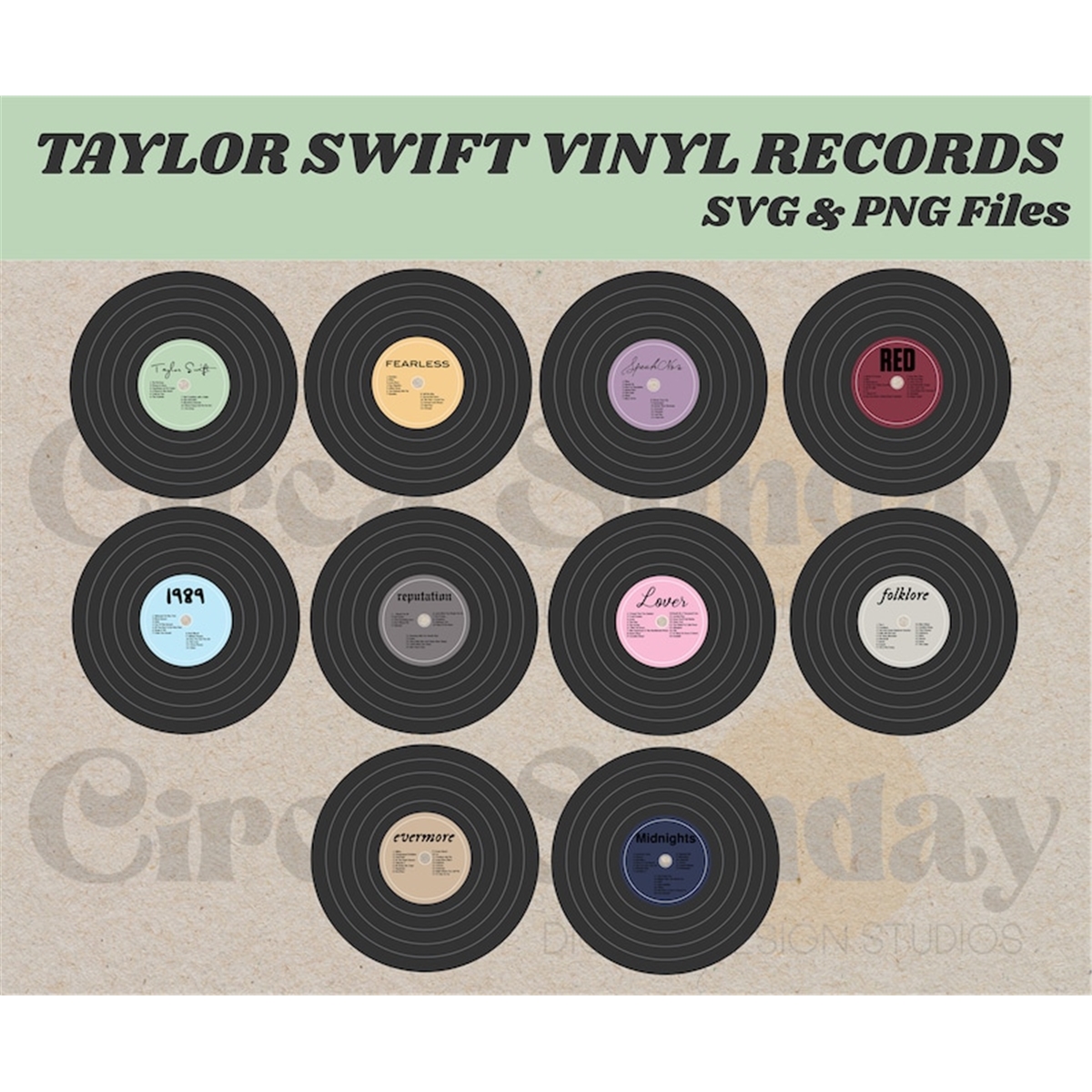 taylor-swift-vinyl-record-albums-titles-digital-download-png-image-1