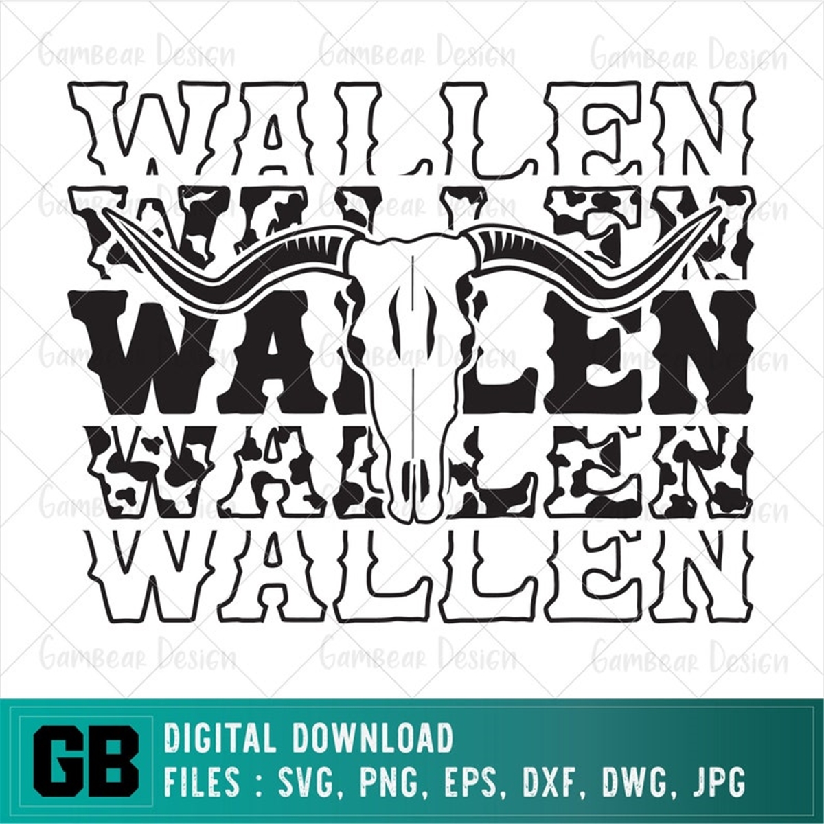 wallen-svg-wallen-all-black-bullskull-svg-country-music-svg-image-1